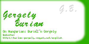 gergely burian business card